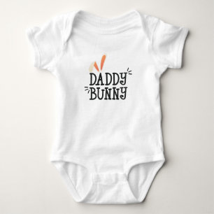 Body Typographie de Pâques Simple Daddy Bunny   Bodysui