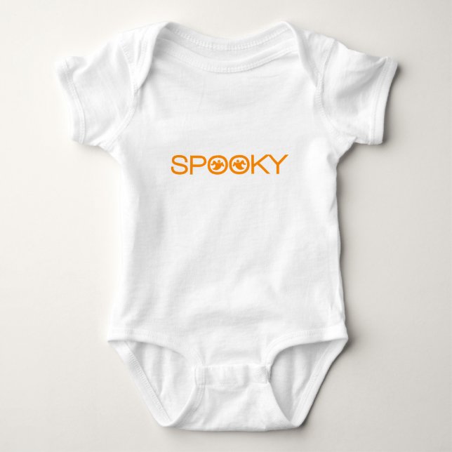 Body Typographie éffrayante Halloween Infant Tee (Devant)
