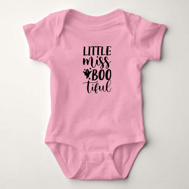 Body Typographie Halloween "Little Miss Bootiful"  (Devant)