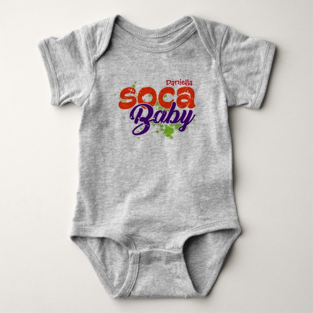 Body Typographie Soca Baby (Devant)