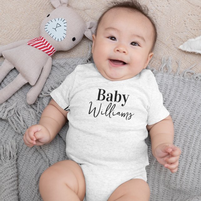 Body Typographie unique pour prénom de bébé personnalis (Créateur téléchargé)