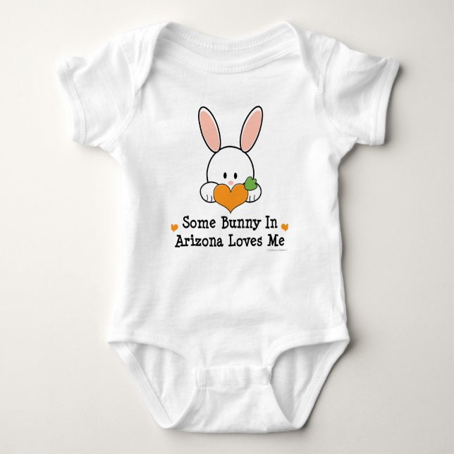 Body Un certain lapin en Arizona m'aime combinaison de (Devant)