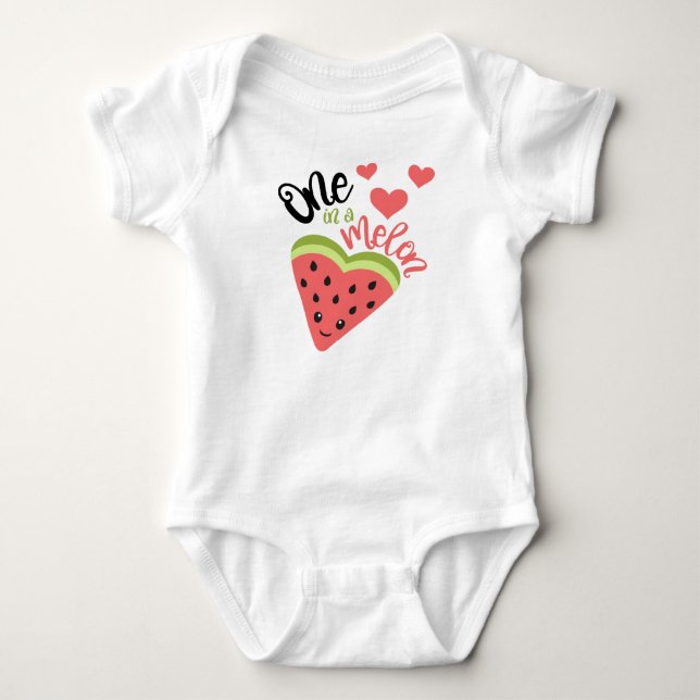 Body Un dans un Melon Baby Bodysuit (Devant)