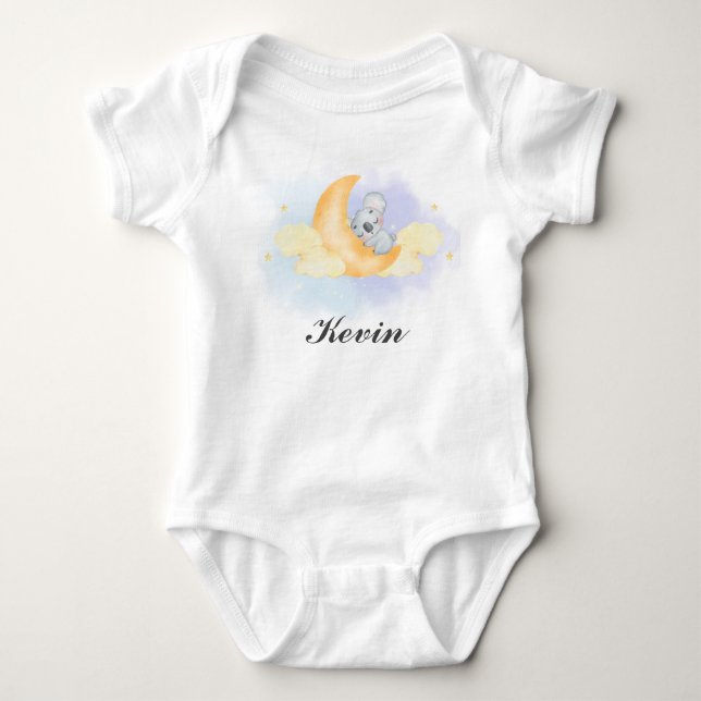 Body Un Koala et Lune pour un Premier Anniversaire  (Devant)