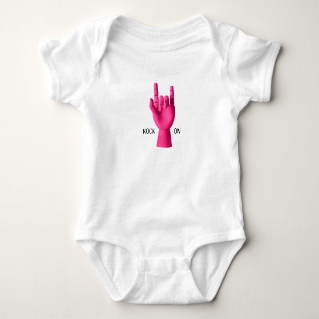 Body Un mignon T-shirt/bodysuit pour le petit rocker (Devant)