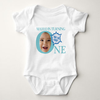 Body UN ! mignonette visage bébé rompers | bleu clair