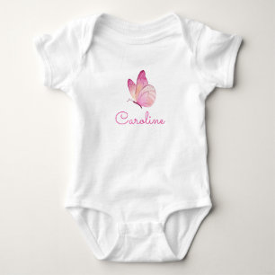 Body Un petit papillon rose