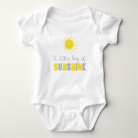 Un rayon de soleil Baby shower bébé Creeper Sun