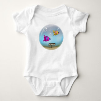 Body Under the Sea - Poisson Bowl Design - Baby Onsie