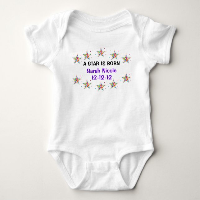 Body Une étoile est né Modèle bébé (Devant)