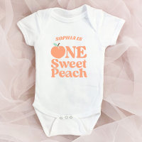 Une fête d'anniversaire One Sweet Peach Orange Fir