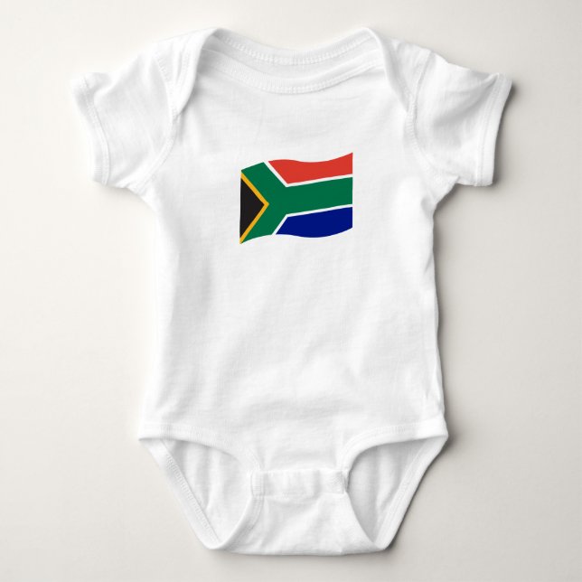 Body Une seule pièce sud-africain de bébé de drapeau (Devant)