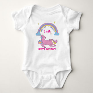 Body Unicorn Anniversaire Bodysuit bébé - Nom et âge pe