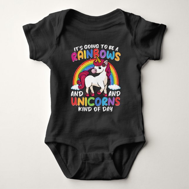 Body Unicorn Cute Whimsical Funny Rainbows Et Unicorns (Devant)