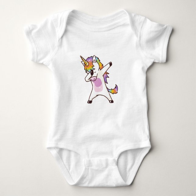 Body Unicorn Dabbing, cadeaux pour filles (Devant)