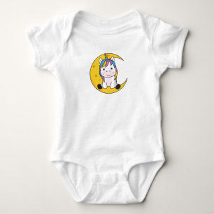 Body Unicorn Lune Bonne nuit Sweet Animaux Unicornes