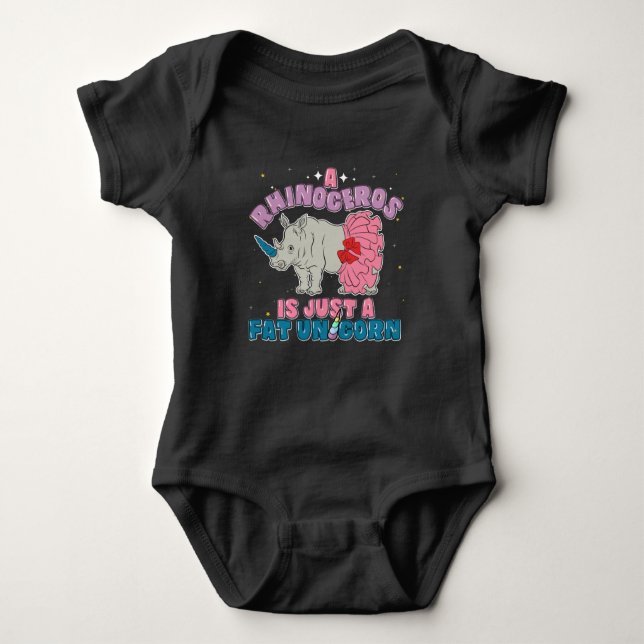 Body Unicorn Rhinoceros Baby shower animal Nouvelle mam (Devant)