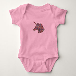 Body Unicorn saupoudrer Imprimer Bodysuit pour bébé ros
