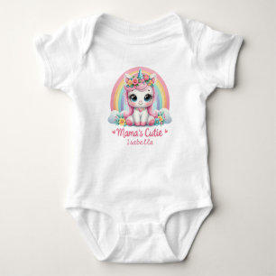 Body Unicorne adorable Cutie de maman personnalisée