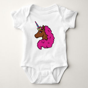 Body Unicorne Afro Rose Chaud
