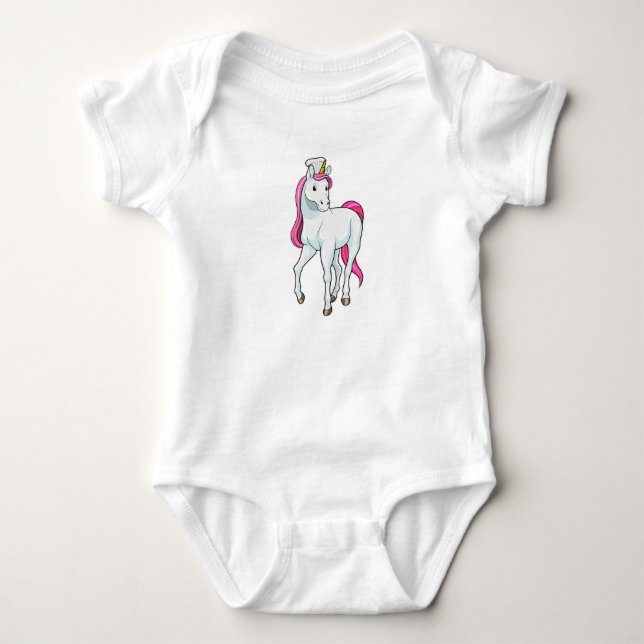 Body Unicorne comme Cuisinière avec casquette chef (Devant)