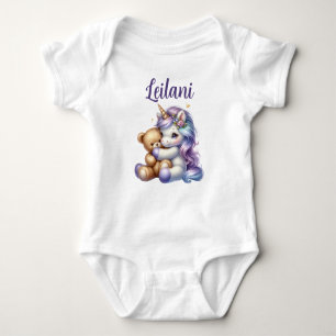 Body Unicorne personnalisée et Teddy Bear Bodysuit