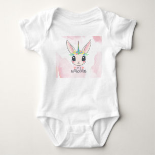 Body Unicorne rose doux