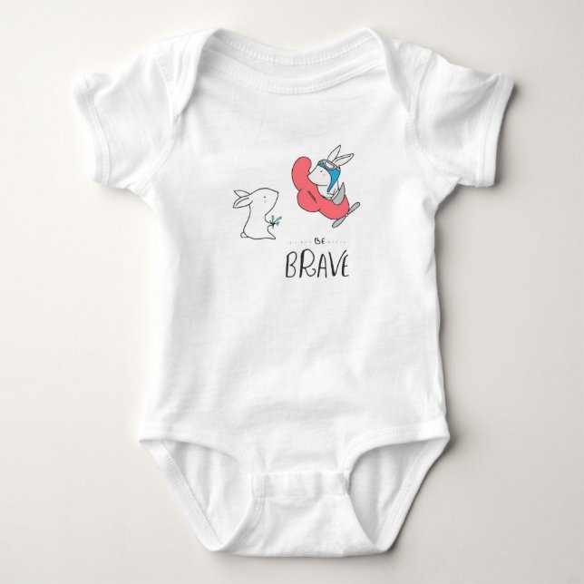 Body Unisex Bodysuit bébé "Be Brave" : 0-24 M (Devant)
