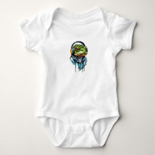 Body Urban Groove : Grenouille colorée avec casque
