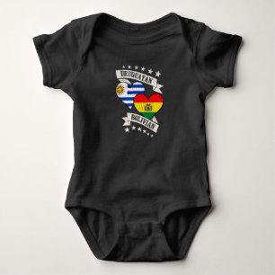 Body Uruguay Bolivie Drapeaux cardiaques Uruguay Bolivi