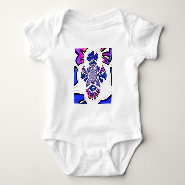 Body USA Celebration : Lovely Fun Text Dynamic Art (Devant)