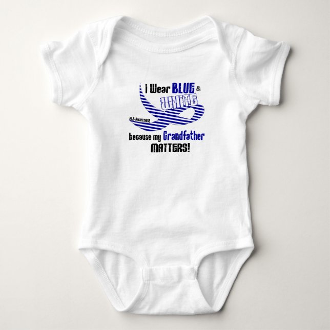 Body Usage de SAL I bleu et blanc pour mon grand-père (Devant)