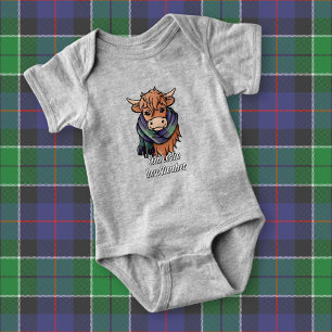 Body Vache des Highlands avec écharpe tartan de chasse
