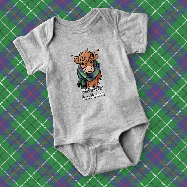 Body Vache des Highlands avec écharpe tartan Duncan (Créateur téléchargé)