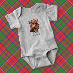 Body Vache des Highlands avec écharpe tartan Grant