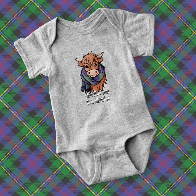Body Vache des Highlands avec écharpe tartan Malcolm (Créateur téléchargé)