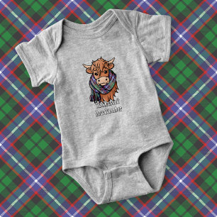 Body Vache des Highlands avec écharpe tartan Russell