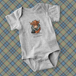 Body Vache des Highlands avec foulard MacLellan ancien 