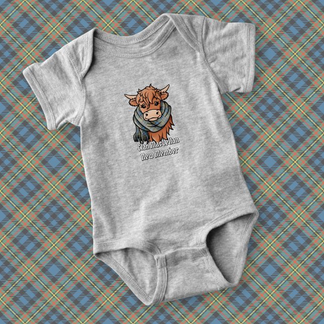 Body Vache des Highlands avec foulard MacLellan ancien  (Créateur téléchargé)