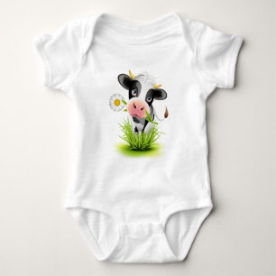 Body Vache du Holstein dans l'herbe
