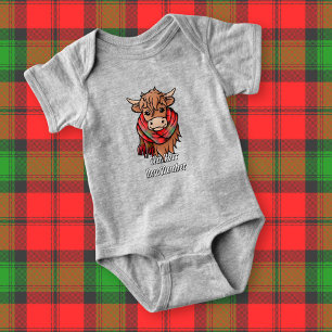 Body Vache Highland avec Kerr Tartan Scarf