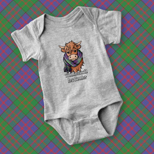 Body Vache Highland avec MacDonald Tartan Scarf
