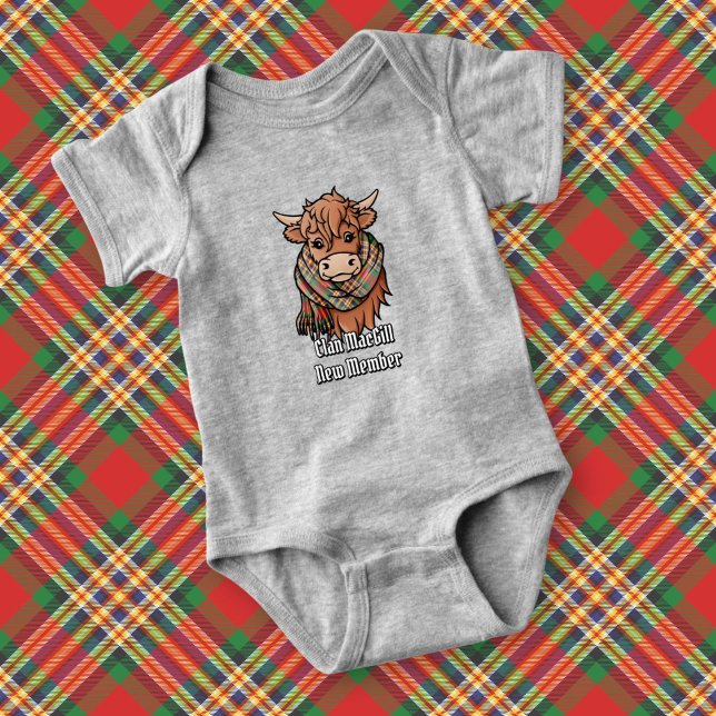 Body Vache Highland avec MacGill Écharpe Tartan (Créateur téléchargé)