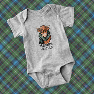 Body Vache Highland avec MacKenzie Tartan Scarf