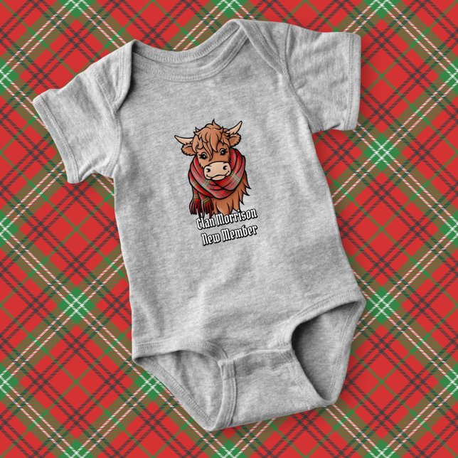 Body Vache Highland avec Morrison Red Tartan Scarf (Créateur téléchargé)