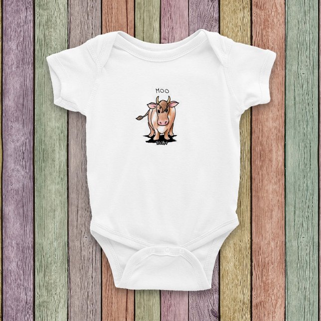Body Vache KiniArt (KiniArt Cow design baby clothes by Kim Niles)