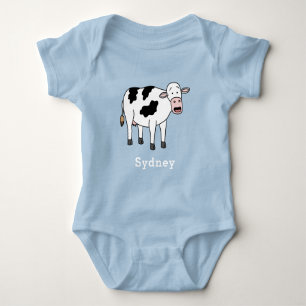 Body Vache Mignonne Nom Personnalisé Garçon Unique Pers