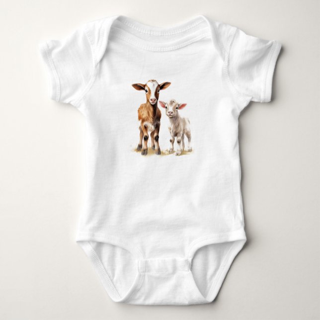 Body Vaches bébé Calves, Vache, Veau, Cadeau bébé (Devant)