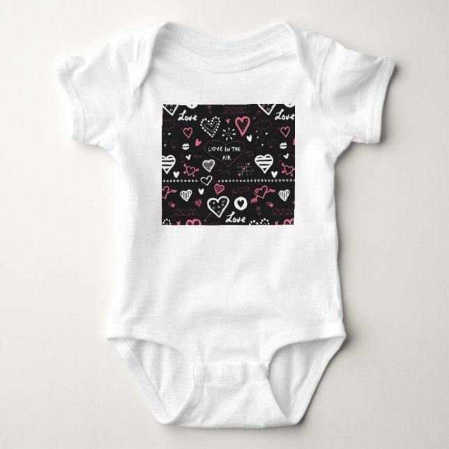 Body Valentine Doodle Heart Vintage (Devant)