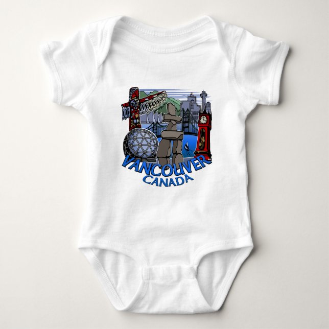 Body Vancouver Souvenir Baby One Piece / Jumper (Devant)